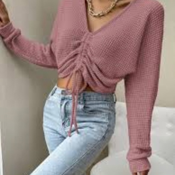 Sky & Sparrow Sweater, Lilac, sz L - Picture 8 of 8